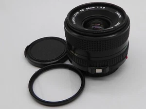 Canon FD 28mm f/2.8 Wide Angle Lens + Caps & filter - SUPERB & WORKING - Picture 1 of 3