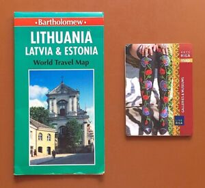 Cartes de la Lituanie, Lettonie et Estonie / Riga, Lettonie