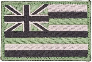 BANDERA DEL ESTADO DE HAWAI EE. UU. EMBLEMA HAWAIANO MULTICÁMARA GANCHO TÁCTICO PARCHE MORAL - Imagen 1 de 2