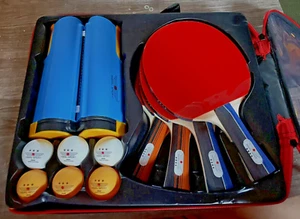 NIBIRU SPORT Indoor Outdoor Table Tennis Ping Pong Set for 4 player w/ Case NEW - Picture 1 of 5