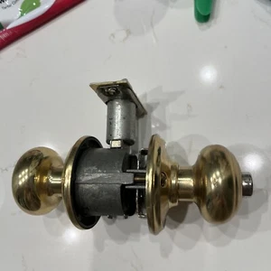 Schlage Privacy Door Knob Set Brass - Picture 1 of 5