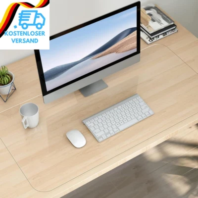 SXCCNW Schreibtischunterlage Transparent, Rutschfeste Schreibunterlage 80 X 40 X 0.15 C