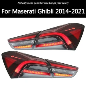 Tail Lights For Maserati Ghibli 2013-2022 LED Dynamic Turn Signal Lamp Assembly - Picture 1 of 16