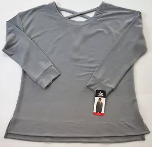 ZEROXPOSUR NUEVO Niñas Mujer Camisa Túnica Pulóver L XL XXL Mangas Largas Gris Ceniza - Imagen 1 de 17