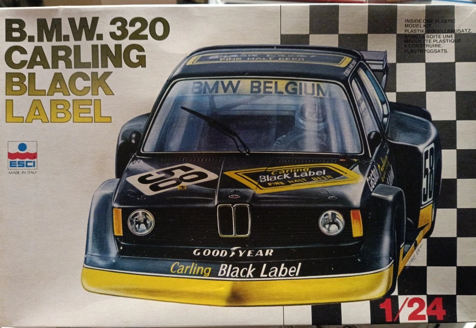 BMW 320Carling Black Label Esci Plastica Model Kit 1/24 Car Cod.3005 - Immagine 1 di 4