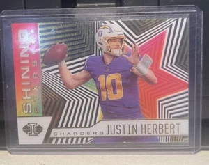 Justin Herbert 2021 Panini Illusions Football Shining Stars #SS-8 Chargers - Picture 1 of 2