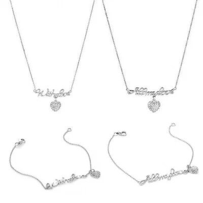 Gioielli LIU JO Luxury Collana o Bracciale LOVE Argento 925% Cuore Swarovski - Immagine 1 di 4