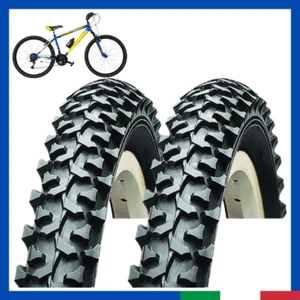 2 Copertone 26x1.90 pneumatico gomma per bici da MTB Ebike nero bicicletta promo - Imagen 1 de 4