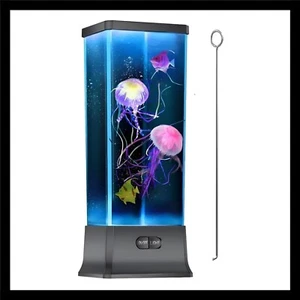 Elektrische Quallenlampe Farbwechsel Aquarium Nachlicht Relax Wohnzimmer Deko - Bild 1 von 2