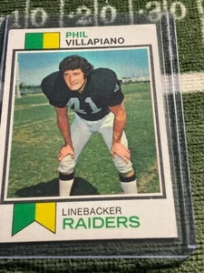 1973 TOPPS 235 PHIL VILLAPIANO RAIDERS OAKLAND - Picture 1 of 2