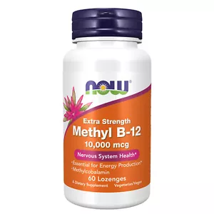 NOW FOODS Methyl B-12 10 000 mcg 60 Loz - Picture 1 of 6