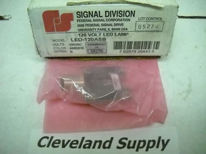 FEDERAL SIGNAL LED-120ASB AMBER LED LAMP SERIES B NIB - Picture 1 of 2