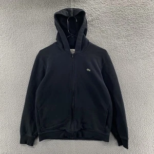 Lacoste Hoodie Herren Medium Full Zip Sweatshirt Kapuzenjacke Kroko Schwarz - Bild 1 von 13