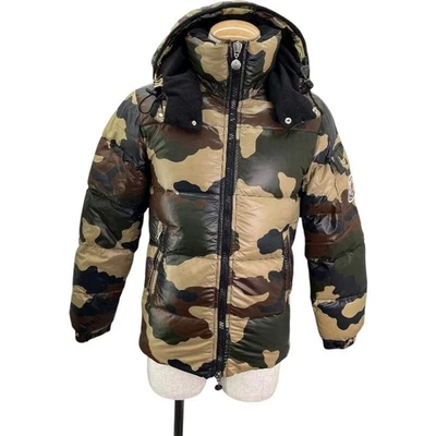 Moncler Mens Himalaya Down Jacket Beige Nylon Camouflage Authentic - Image 1 of 4