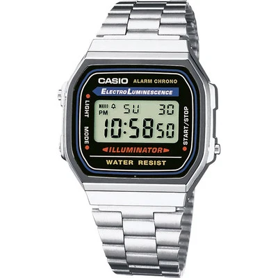 Casio Armbanduhr A168WA-1YES (B x H) 36.30 mm x 38.60 mm Silber - Bild 1 von 3