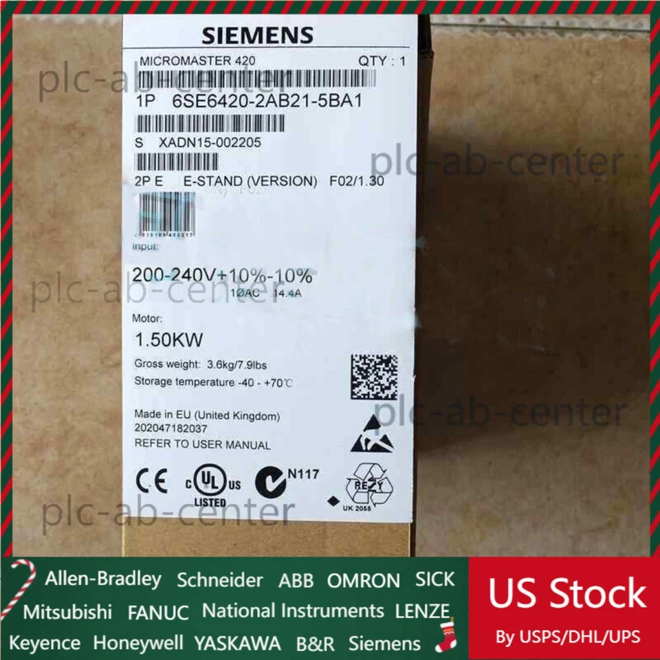 1PC Siemens New In Box 6SE6 420-2AB21-5BA1 6SE6420-2AB21-5BA1 Expedited Ship - Image 1 of 1