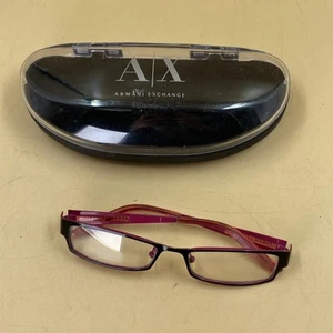 Armani Exchange Eyeglasses AX218 51-16-15 Black Pink Rectangle FRAMES ONLY - Picture 1 of 12