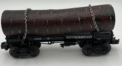 Lionel O Gauge Western Maryland Skeleton Log Car #27833 - Image 1 of 4