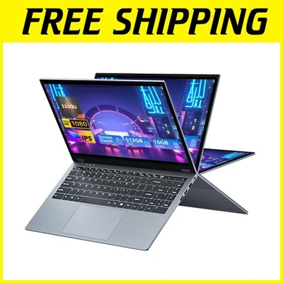 360° Rotating Touch Screen Laptop 16GB RAM 512GB SSD WiFi 5 - Image 1 of 4