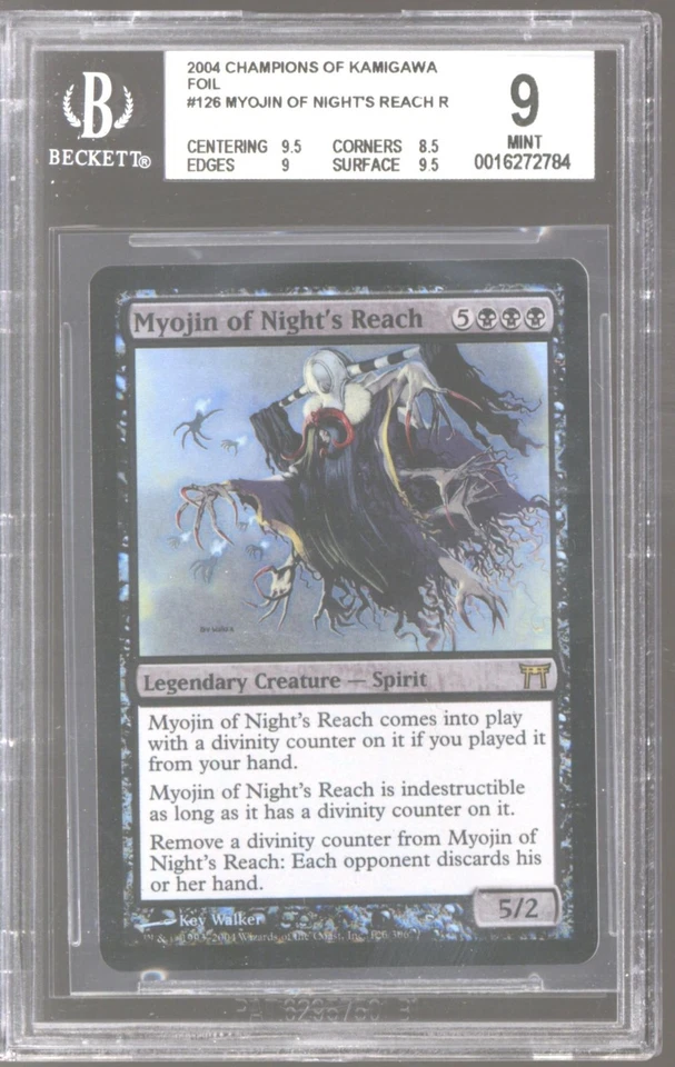 Magic MTG Champions of Kamigawa FOIL Myojin of Night's Reach BGS 9 NEAR MINT NM - Image 1 of 1