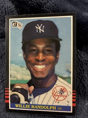 Tarjeta de béisbol 1985 Donruss - Willie Randolph #92 New York Yankees Foto 1 de 2
