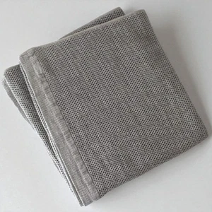 Toalla de baño Imabari Kontex Vintage Waffle XL gris hielo 78×145 cm algodón lino Japón - Imagen 1 de 5
