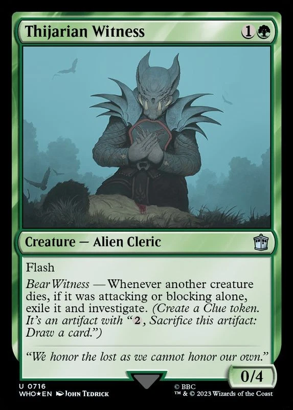 MTG Surge Foil Thijarian Witness English [WHO] - Image 1 of 1