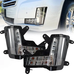 Bumper LED DRL Fog Light Signal Lamp Pair For Cadillac Escalade 2015 2016-2020 - Picture 1 of 21