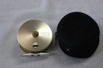 Carrete de pesca con mosca antiguo Marryat MR75A en bolsa JAPÓN Foto 1 de 4