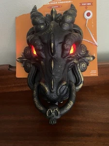 Hyde and Eek Dragon Door Knocker Animated Sound Activated, Eyes light up. Talks - Picture 1 of 11