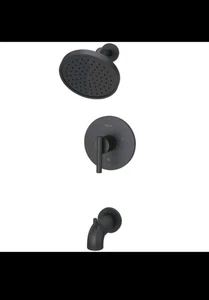 Pfister LG89-8NCB Contempra 1 manija bañera y ducha, 1,8 gpm, negro mate - Imagen 1 de 9