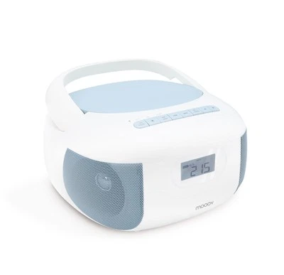 CD Player Radio Celeste Bluetooth MP3 mit USB-Anschluss Micro-SD-Karte - Blau... - Bild 1 von 4