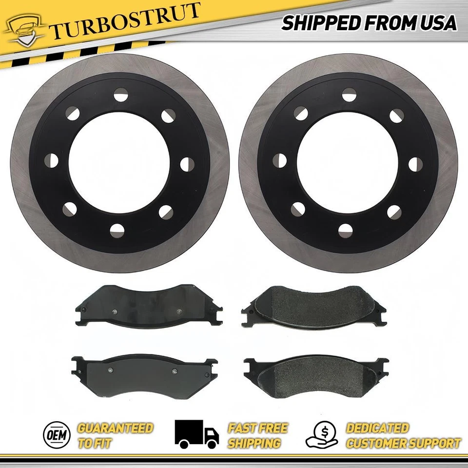 Kit de pastillas de freno rotores de freno traseros OE para Dodge Ram 2500 2001 5,2 L Foto 1 de 2