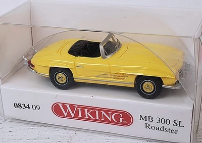 Wiking NEW HO Classic 1950's era Mercedes Benz 300 SL Roadster in Yellow Finish - Изображение 1 из 3