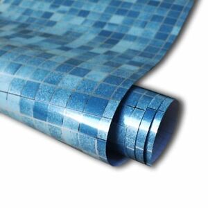 Tile Texture Multicolor Mosaic Film For Bathroom Toilet Kitchen Waterproof Vinyl