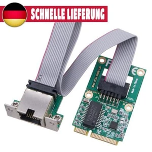 Tarjeta Mini PCI Express Gigabit Ethernet RTL8111H Tarjeta LAN NIC Puerto RJ45 para PC - Imagen 1 de 12