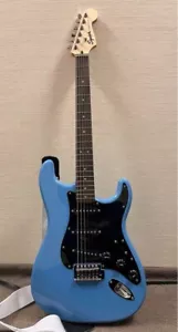 Fender Stratocaster Electric Guitar Blue - Foto 1 di 18