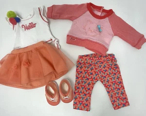American Girl Puppe Truly Me Katze Pullover Hose Hallo Shirt Rock Tennisschuhe - Bild 1 von 6