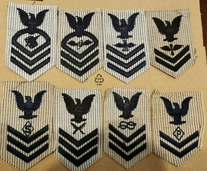 Suboficial de la Marina de los Estados Unidos 1ª Clase CPO Jefe de Aviación P S Tarifa Searsucker WAVE Gris - Imagen 1 de 2