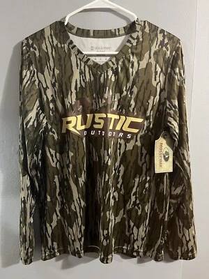 Holloway Mossy Oak Shirt Medium Camouflage Women Dry-Excel Rustic Outdoors New  - Image 1 of 4