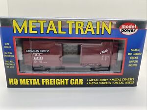 Model Power Metal Train 40’ Freight Car Canadian Pacific HO Scale #247103