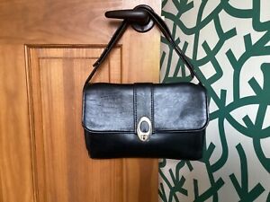 Vintage 1960s Black Handbag