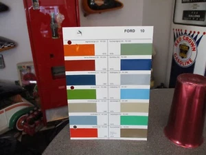 LEYLAND BASF GLASURIT COLOR PAINT CHIPS SAMPLE BROCHURE NOS - Picture 1 of 7