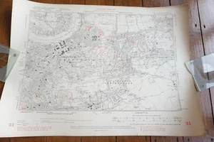 1901 London County Council Greewich Kidbrooke Charlton Railway Map - Picture 1 of 5