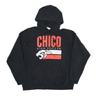 HANES Chico High Soccer Hoodie Black Pullover Mens L