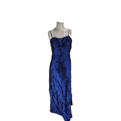 Vestido para mujer Zum Zum By Niki Livas 5/6 vintage azul teñido acetato corsé espalda Foto 1 de 4