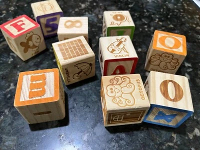Wooden Baby Blocks Pre-owned 48 count 1 ¾” - Image 1 of 2