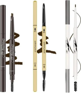 3 Different Eyebrow Pencils Create Natural Looking Eye Brows NEW, Brown. 3 Packs - Picture 1 of 9