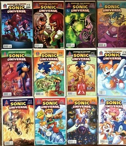 LOT 234: SONIC UNIVERSE 12 Comic Books #10-21 ~2010 Set Bagged & Boarded VF-/VG+ - Picture 1 of 10