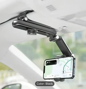 Universal 360° Rotation Car Phone Holder Sun Visor Mount Cradle Clip Adjustable - Picture 1 of 7